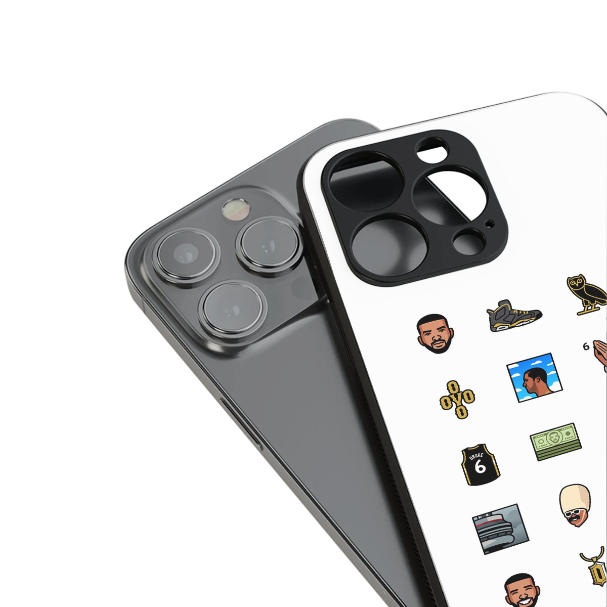 champagne papi back phone cover | glass case for iphone 14