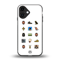 champagne papi back phone cover | glass case for iphone 16