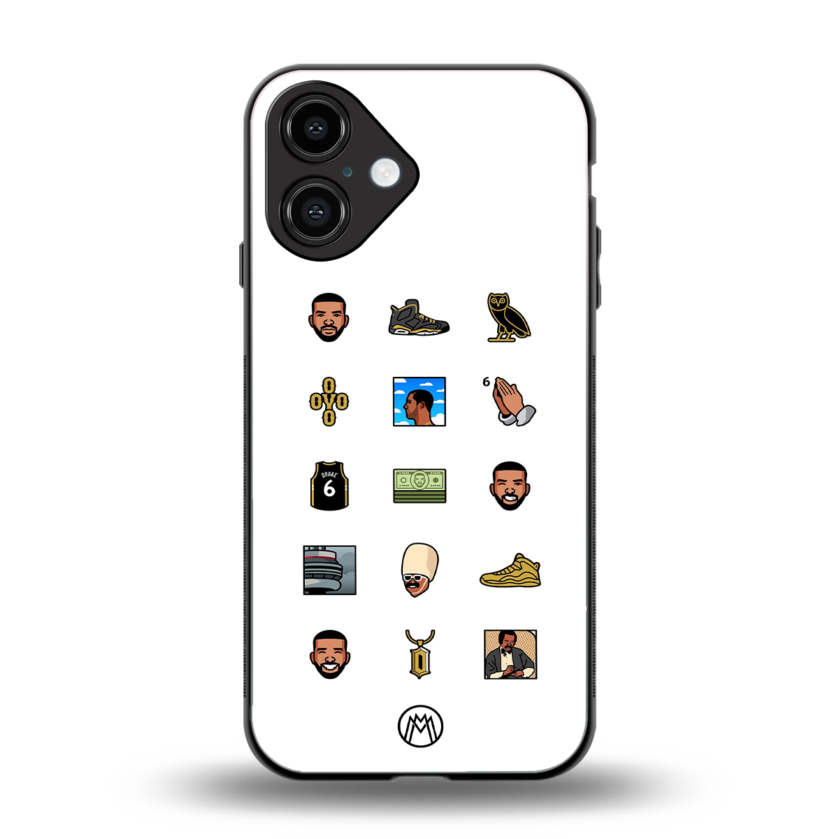 champagne papi back phone cover | glass case for iphone 16