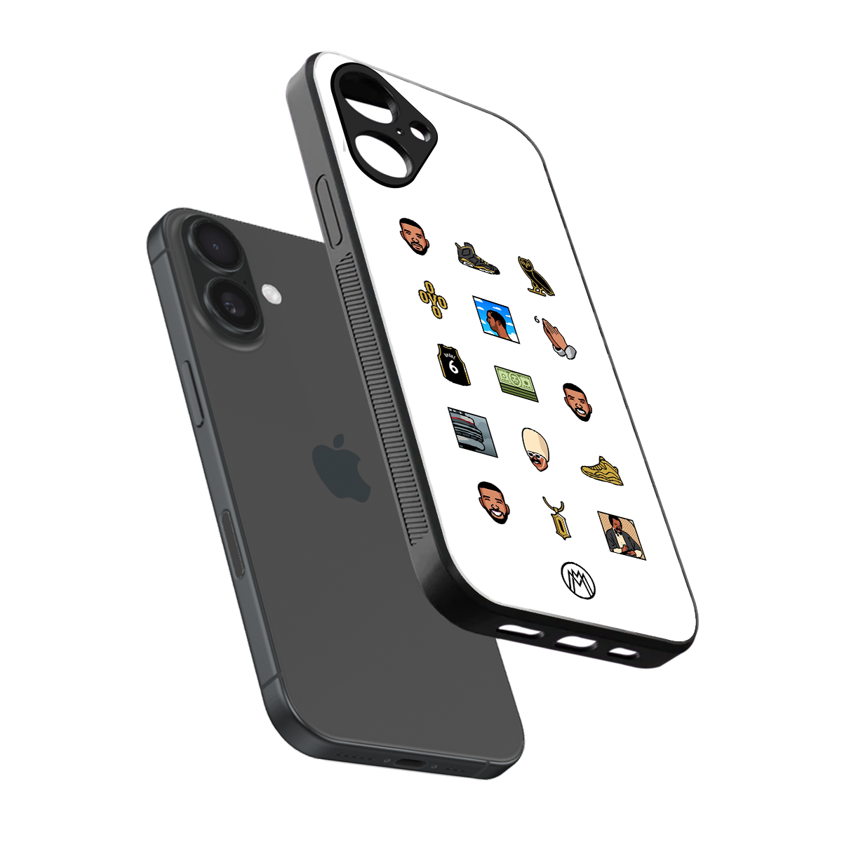 champagne papi back phone cover | glass case for iphone 16