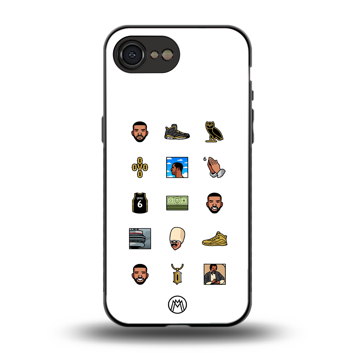 champagne papi back phone cover | glass case for iphone 16e