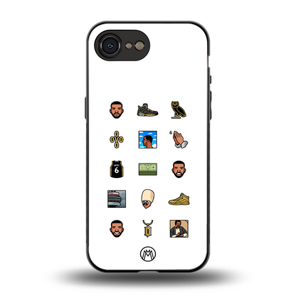 champagne papi back phone cover | glass case for iphone 16e