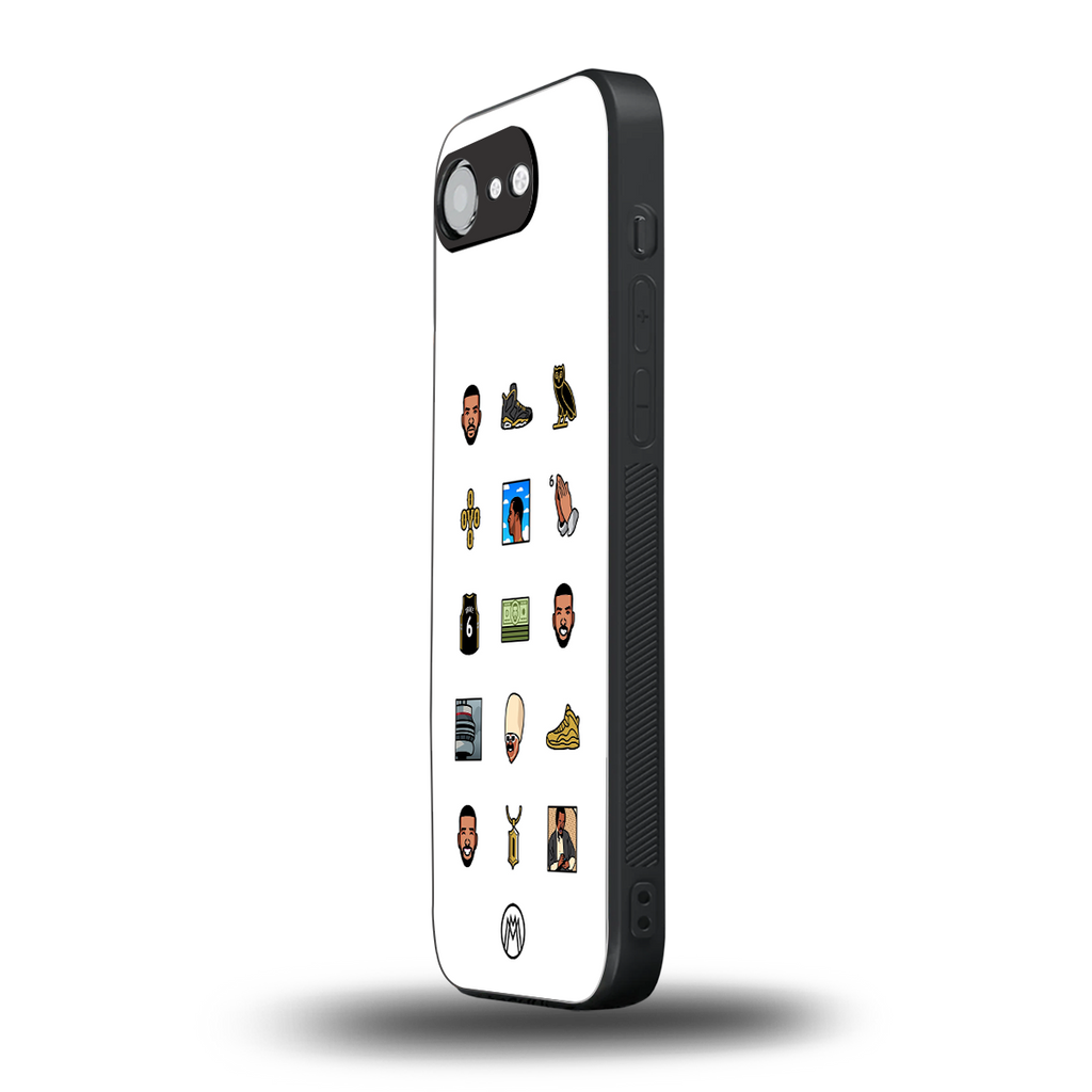 champagne papi back phone cover | glass case for iphone 16e