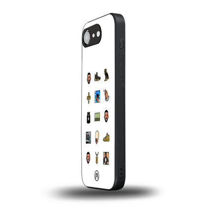 champagne papi back phone cover | glass case for iphone 16e