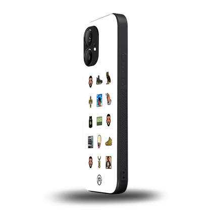 champagne papi back phone cover | glass case for nothing phone 1