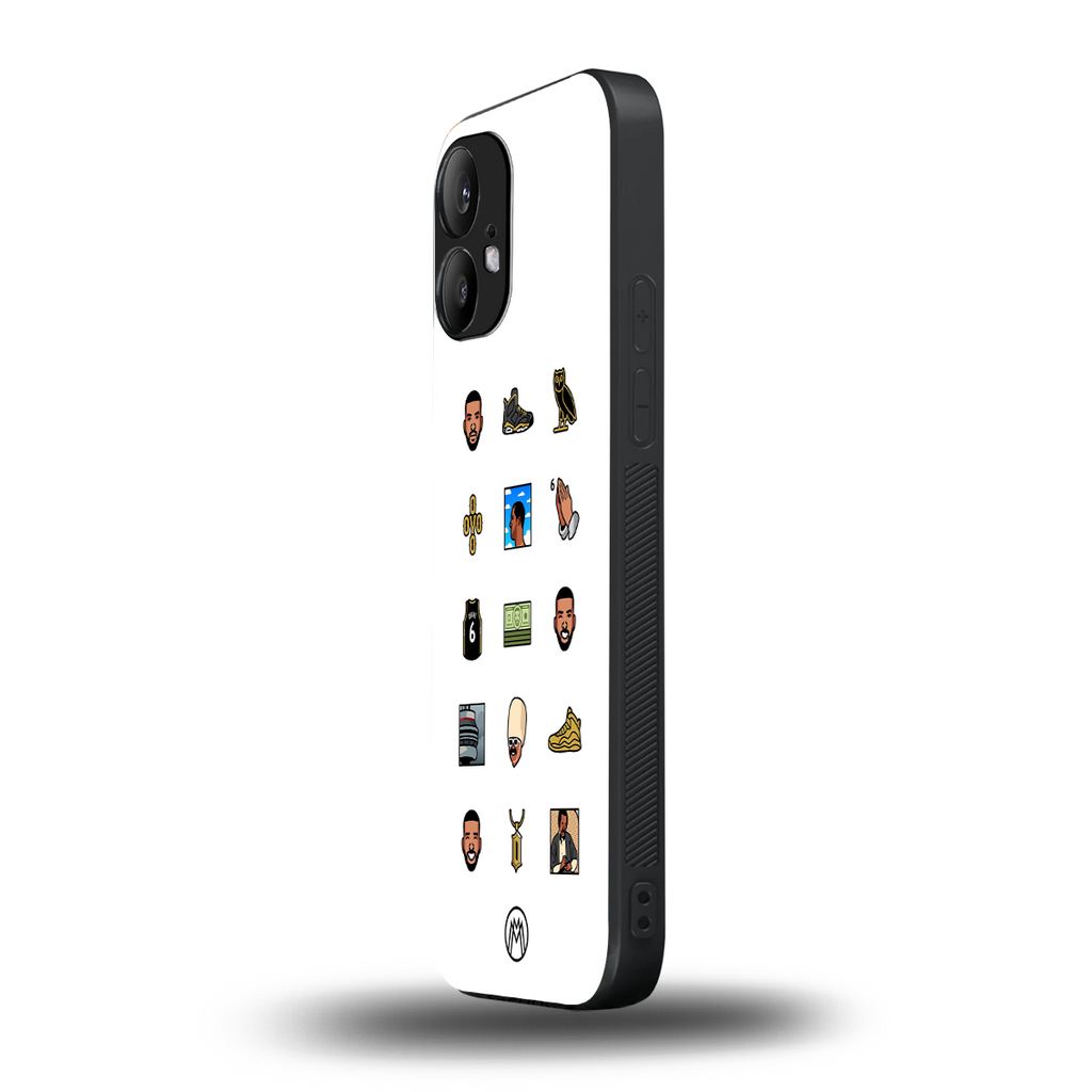 champagne papi back phone cover | glass case for nothing phone 2