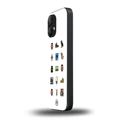 champagne papi back phone cover | glass case for nothing phone 2