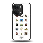 champagne papi back phone cover | glass case for oneplus nord 3