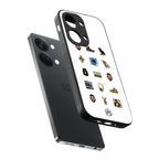 champagne papi back phone cover | glass case for oneplus nord 3