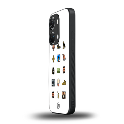 champagne papi back phone cover | glass case for oneplus nord 3