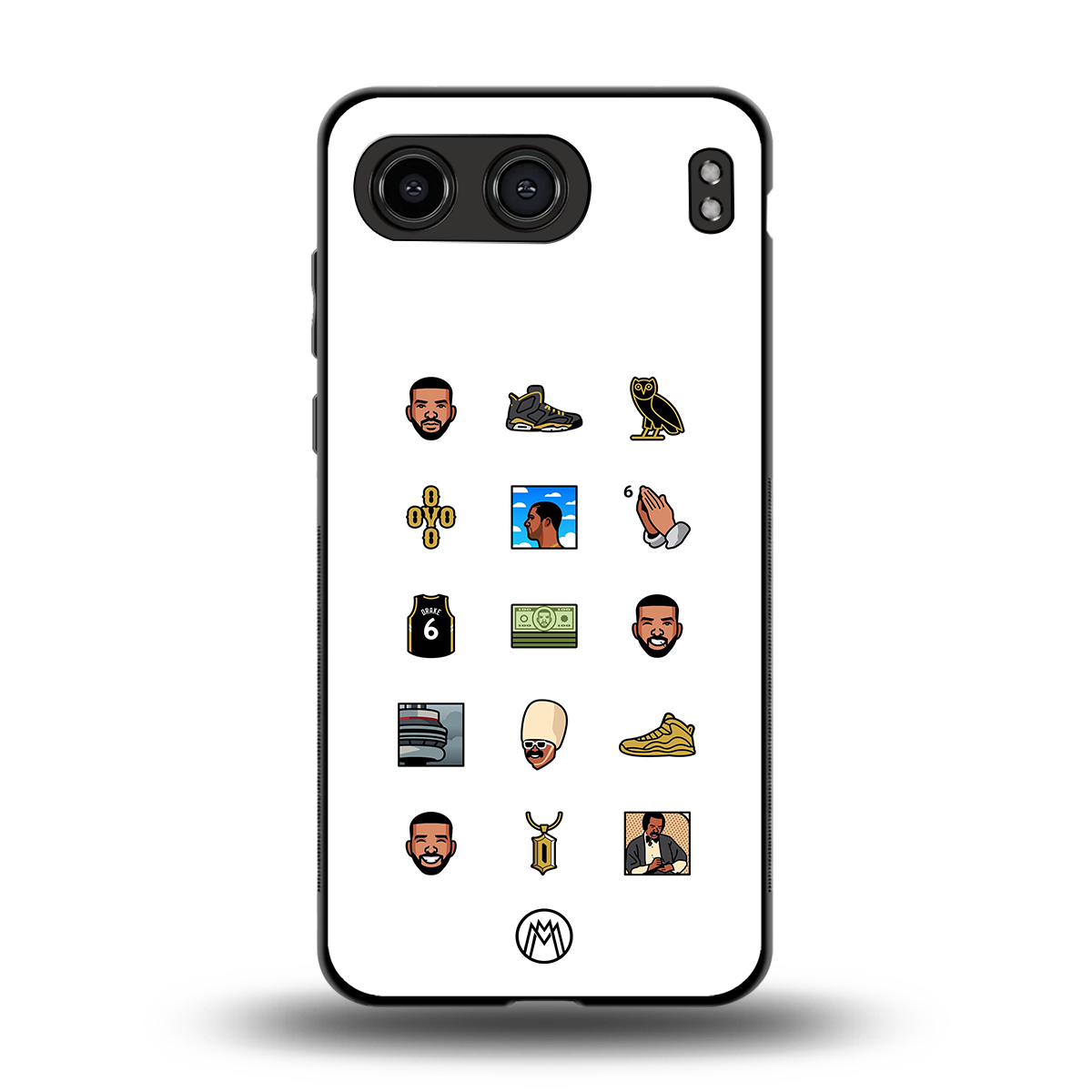 champagne papi back phone cover | glass case for oneplus nord 4