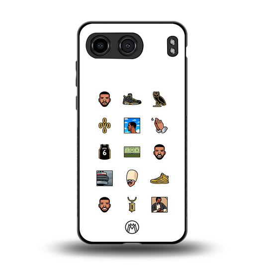 champagne papi back phone cover | glass case for oneplus nord 4