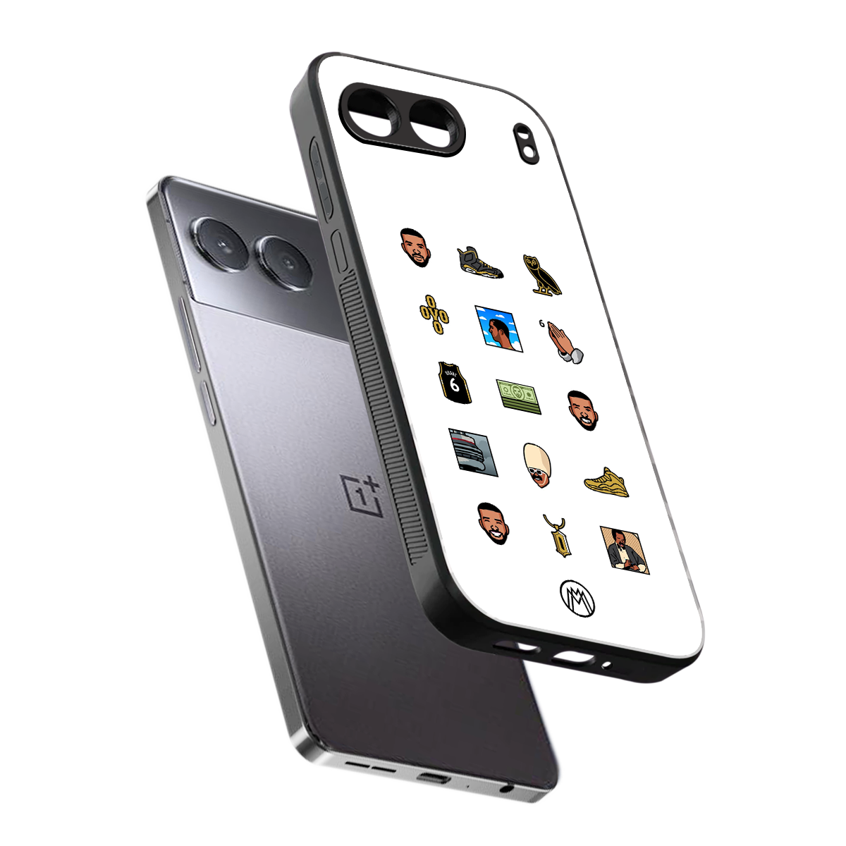 champagne papi back phone cover | glass case for oneplus nord 4