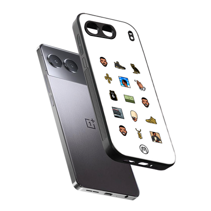 champagne papi back phone cover | glass case for oneplus nord 4