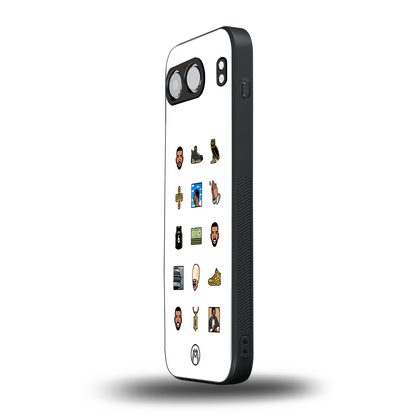 champagne papi back phone cover | glass case for oneplus nord 4