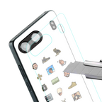 champagne papi back phone cover | glass case for oneplus nord 4