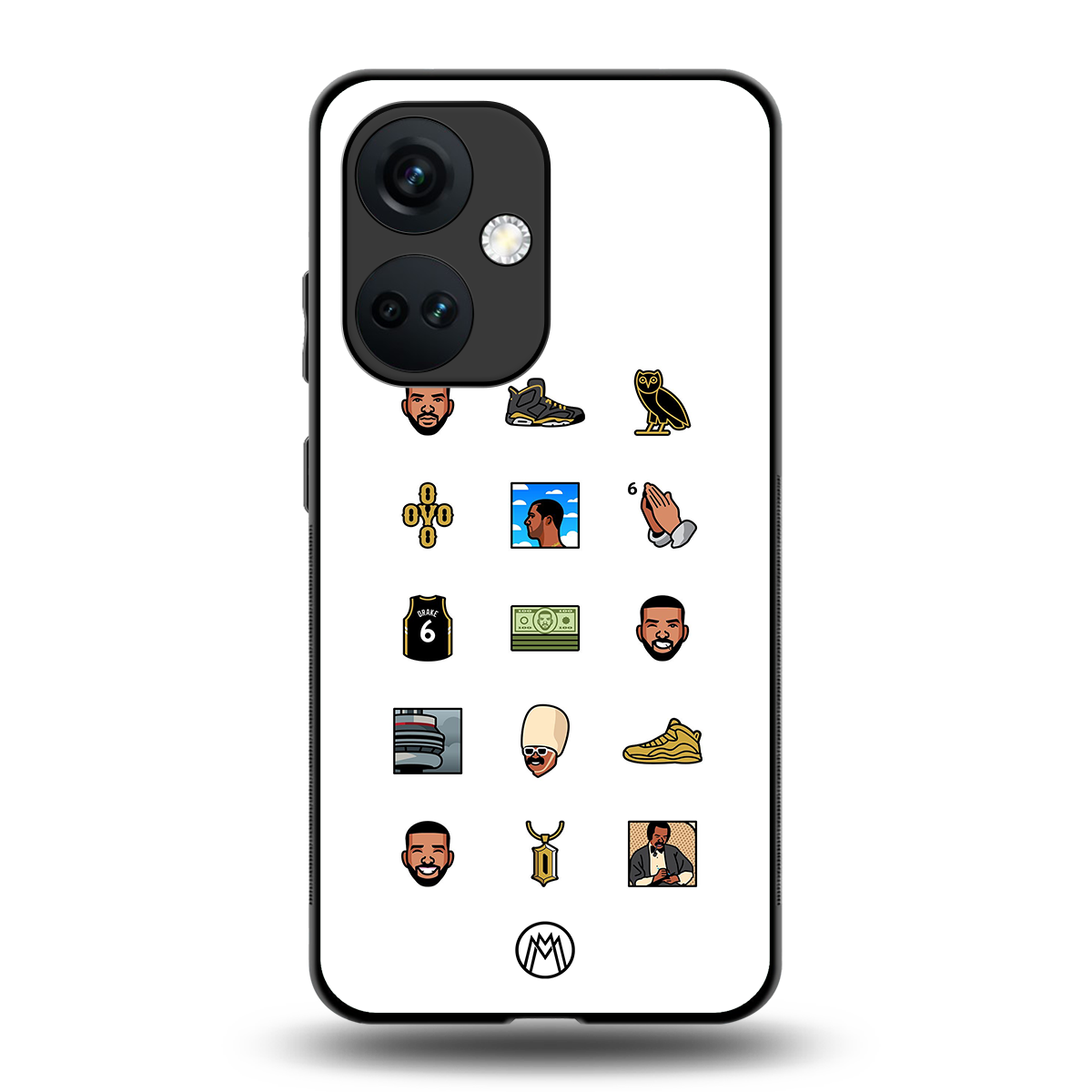 champagne papi back phone cover | glass case for oneplus nord ce 3