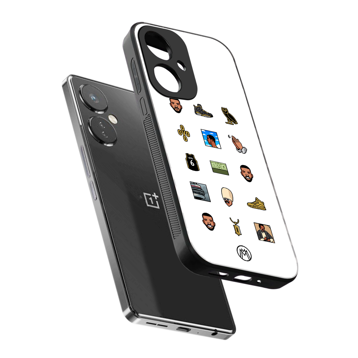 champagne papi back phone cover | glass case for oneplus nord ce 3
