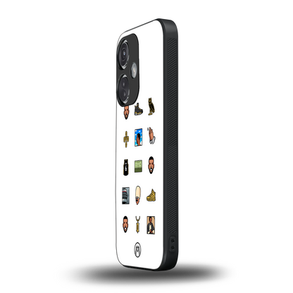 champagne papi back phone cover | glass case for oneplus nord ce 3