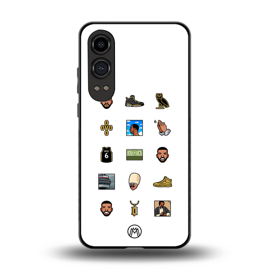 champagne papi back phone cover | glass case for oneplus nord ce 4 lite