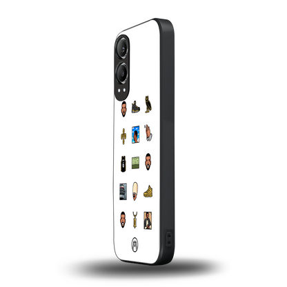 champagne papi back phone cover | glass case for oneplus nord ce 4 lite