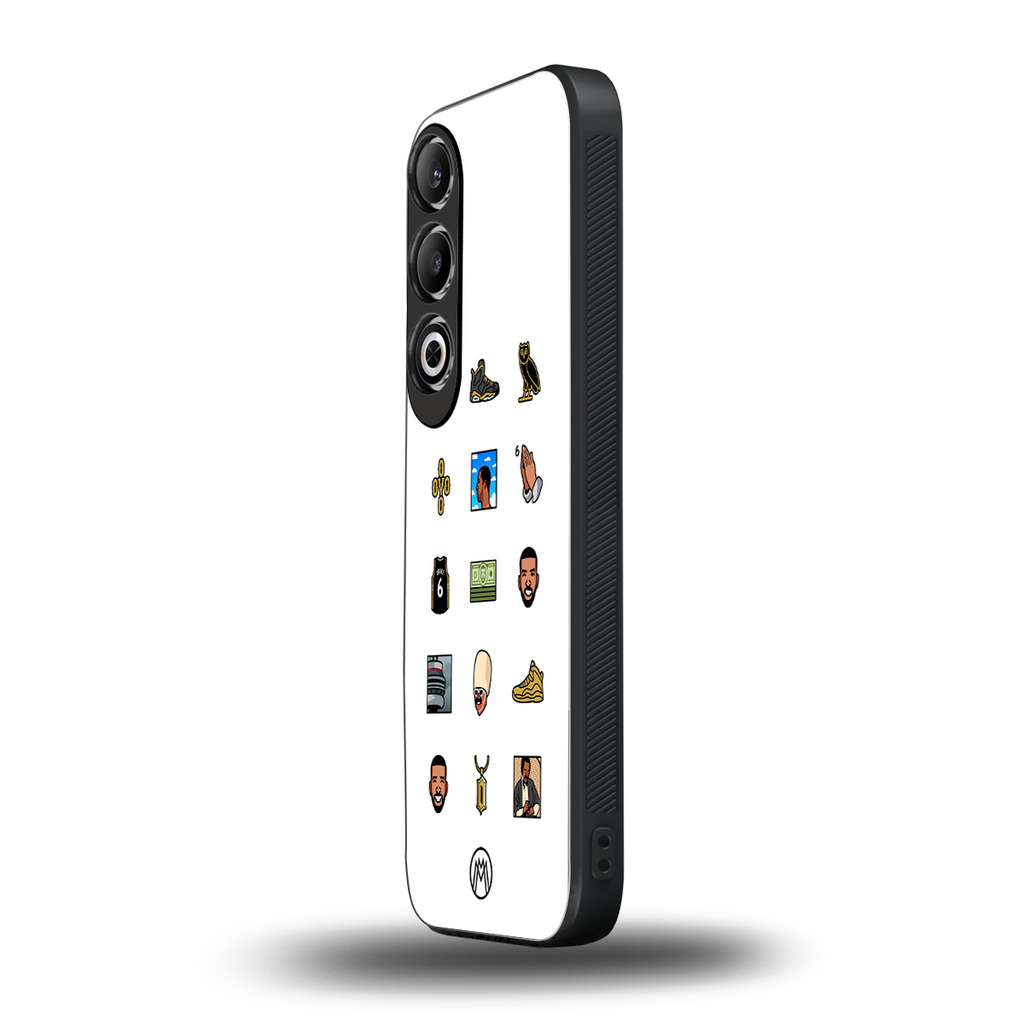 champagne papi back phone cover | glass case for oneplus nord ce 4