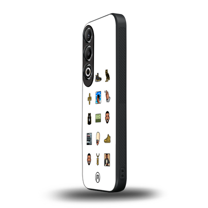champagne papi back phone cover | glass case for oneplus nord ce 4