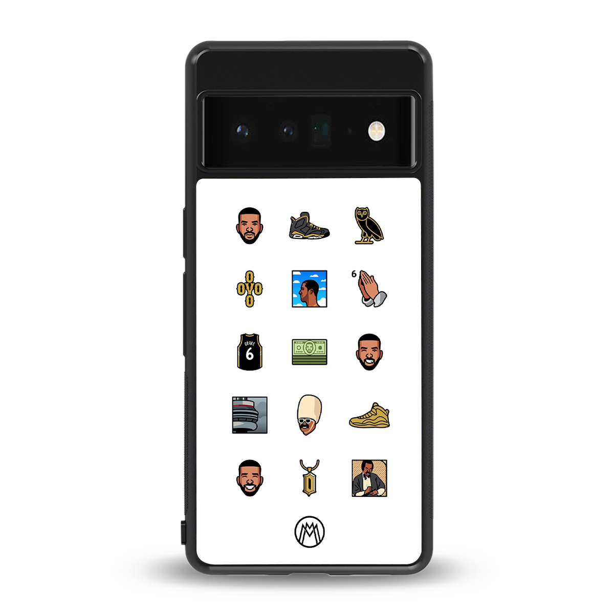 champagne papi back phone cover | glass case for google pixel 6 pro