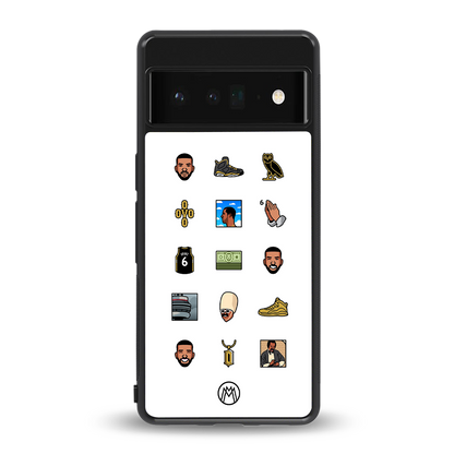 champagne papi back phone cover | glass case for google pixel 6 pro