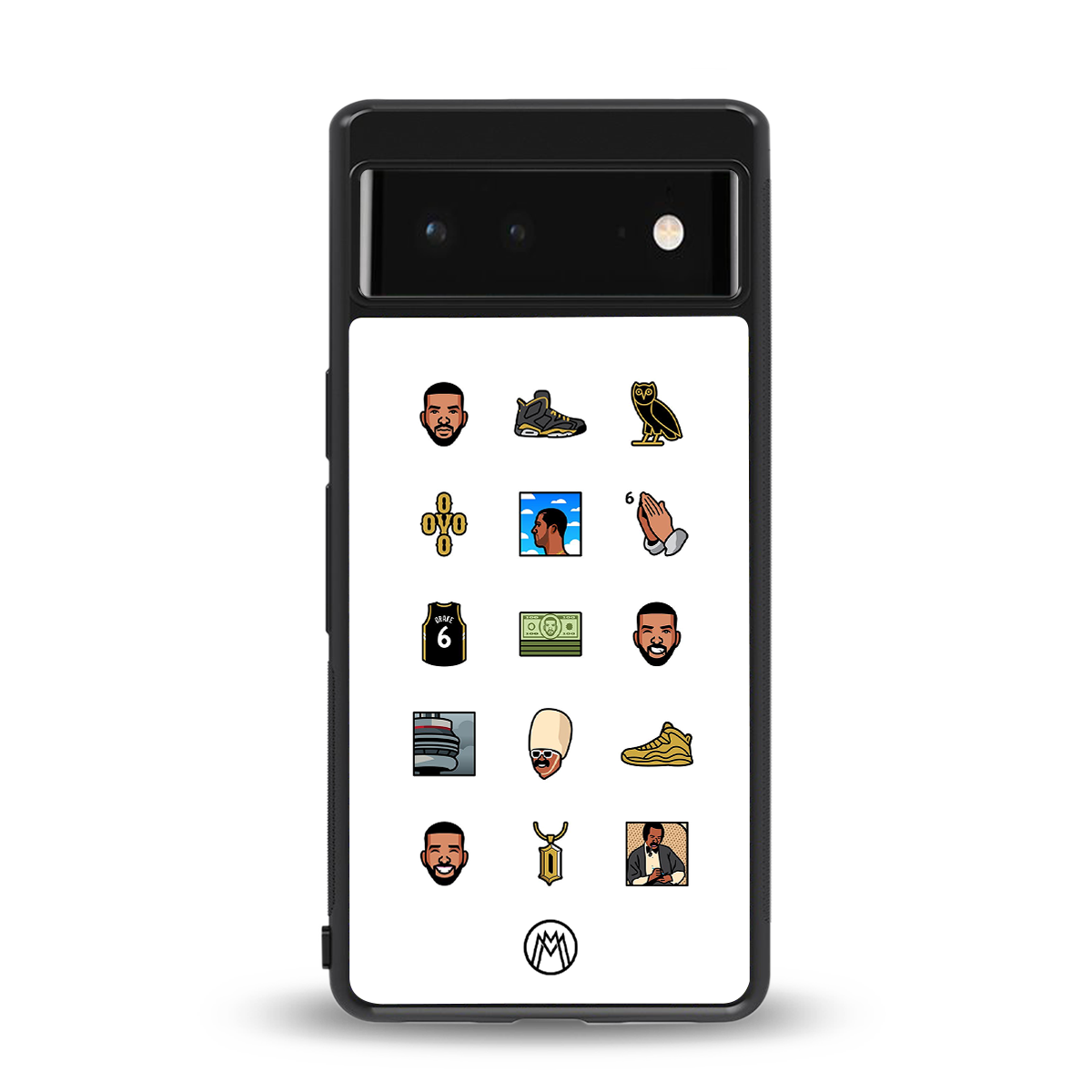 champagne papi back phone cover | glass case for google pixel 6