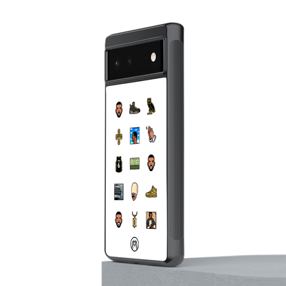 champagne papi back phone cover | glass case for Google Pixel 6A