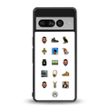 champagne papi back phone cover | glass case for google pixel 7 pro