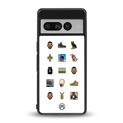 champagne papi back phone cover | glass case for google pixel 7 pro