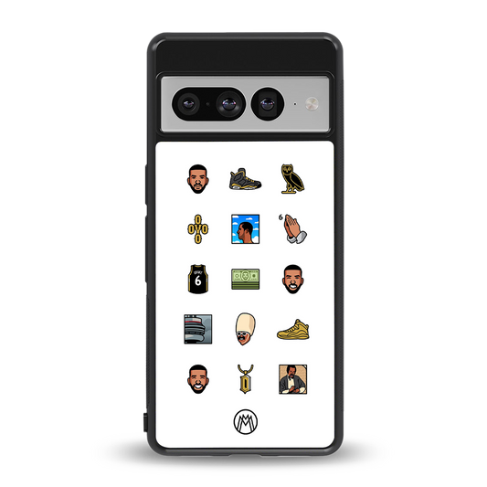 champagne papi back phone cover | glass case for google pixel 7 pro