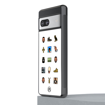 champagne papi back phone cover | glass case for Google Pixel 7A