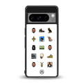 champagne papi back phone cover | glass case for google pixel 8 pro