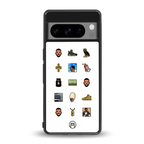 champagne papi back phone cover | glass case for google pixel 8 pro