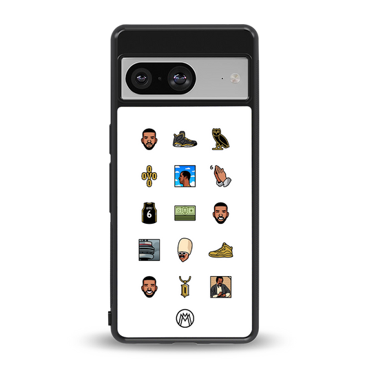 champagne papi back phone cover | glass case for Google Pixel 8