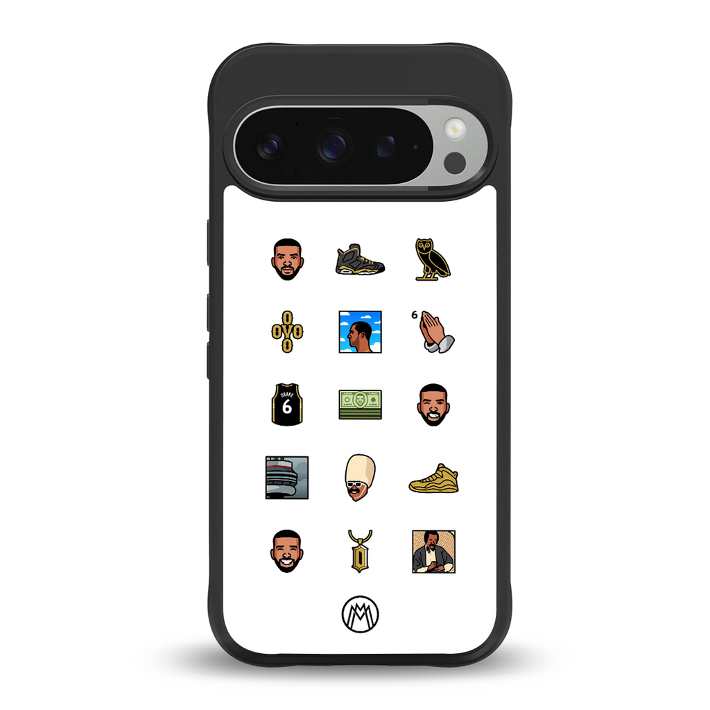 champagne papi back phone cover | glass case for google pixel 9 pro