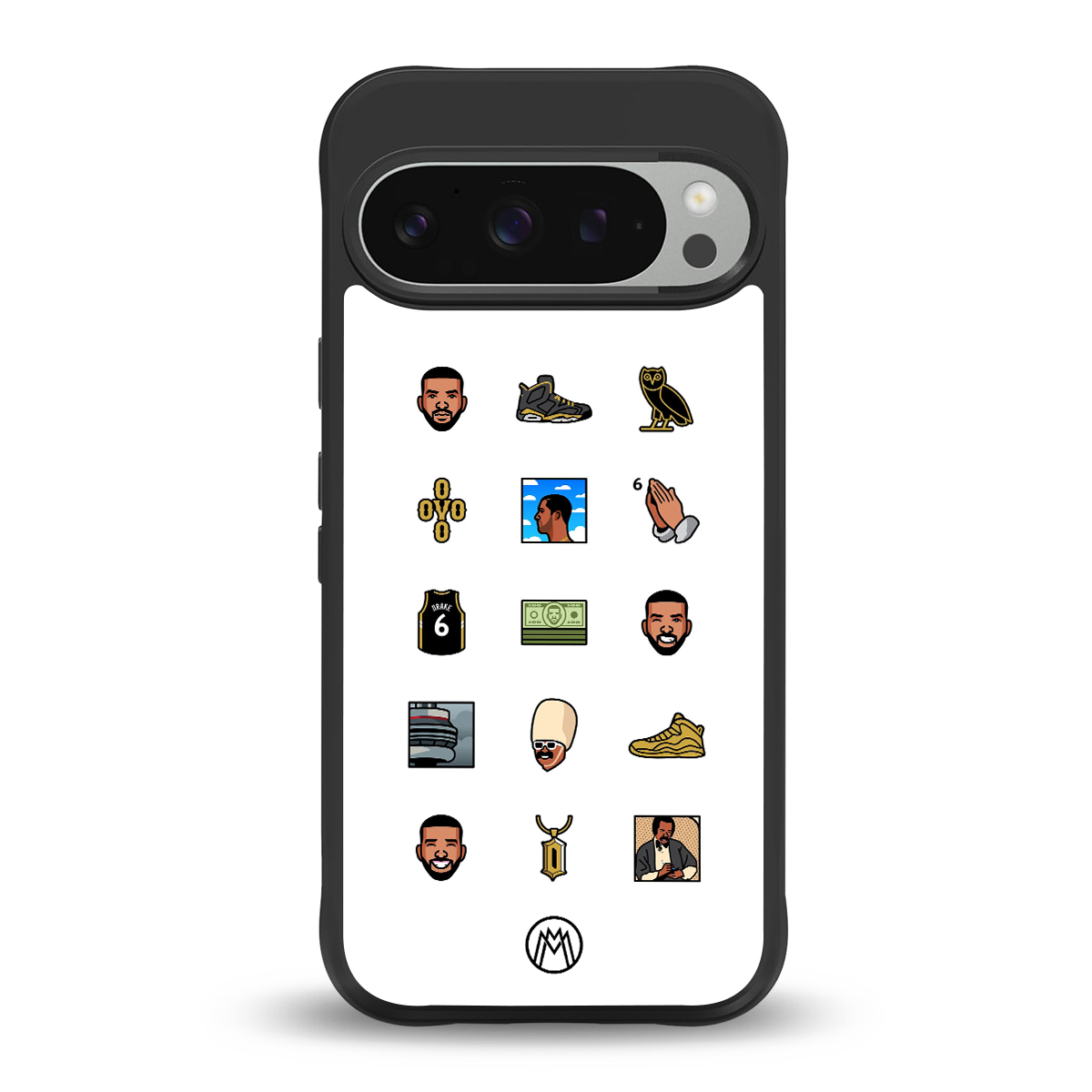 champagne papi back phone cover | glass case for google pixel 9 pro xl