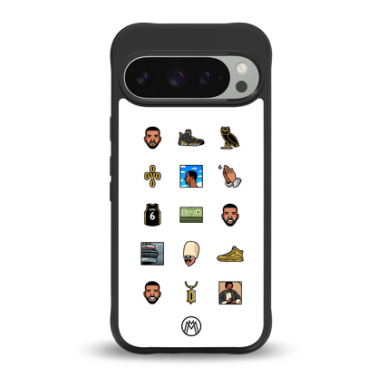 champagne papi back phone cover | glass case for google pixel 9 pro xl