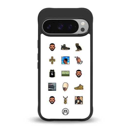 champagne papi back phone cover | glass case for google pixel 9 pro xl