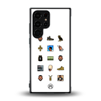 champagne papi back phone cover | glass case for samsung galaxy s23 ultra