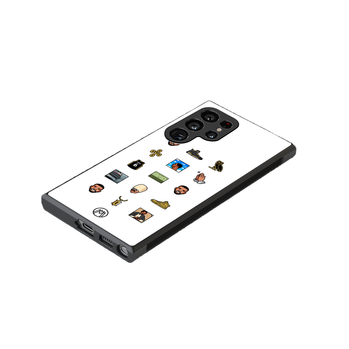 champagne papi back phone cover | glass case for samsung galaxy s24 ultra