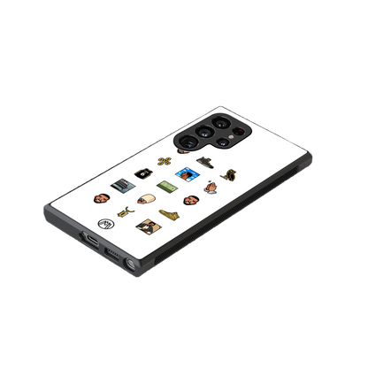 champagne papi back phone cover | glass case for samsung galaxy s23 ultra