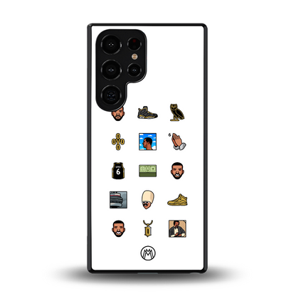 champagne papi back phone cover | glass case for samsung galaxy s25 ultra