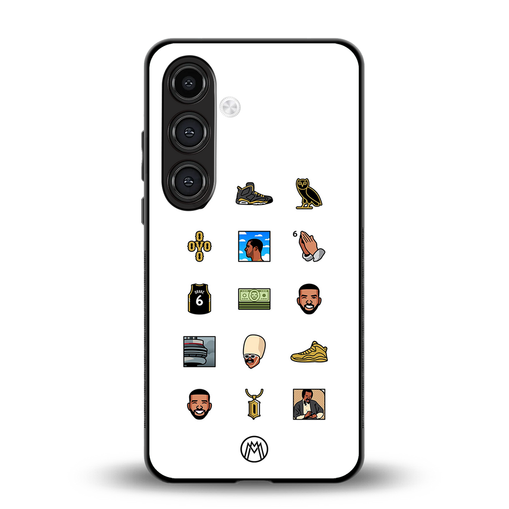 champagne papi back phone cover | glass case for samsung galaxy s23 plus