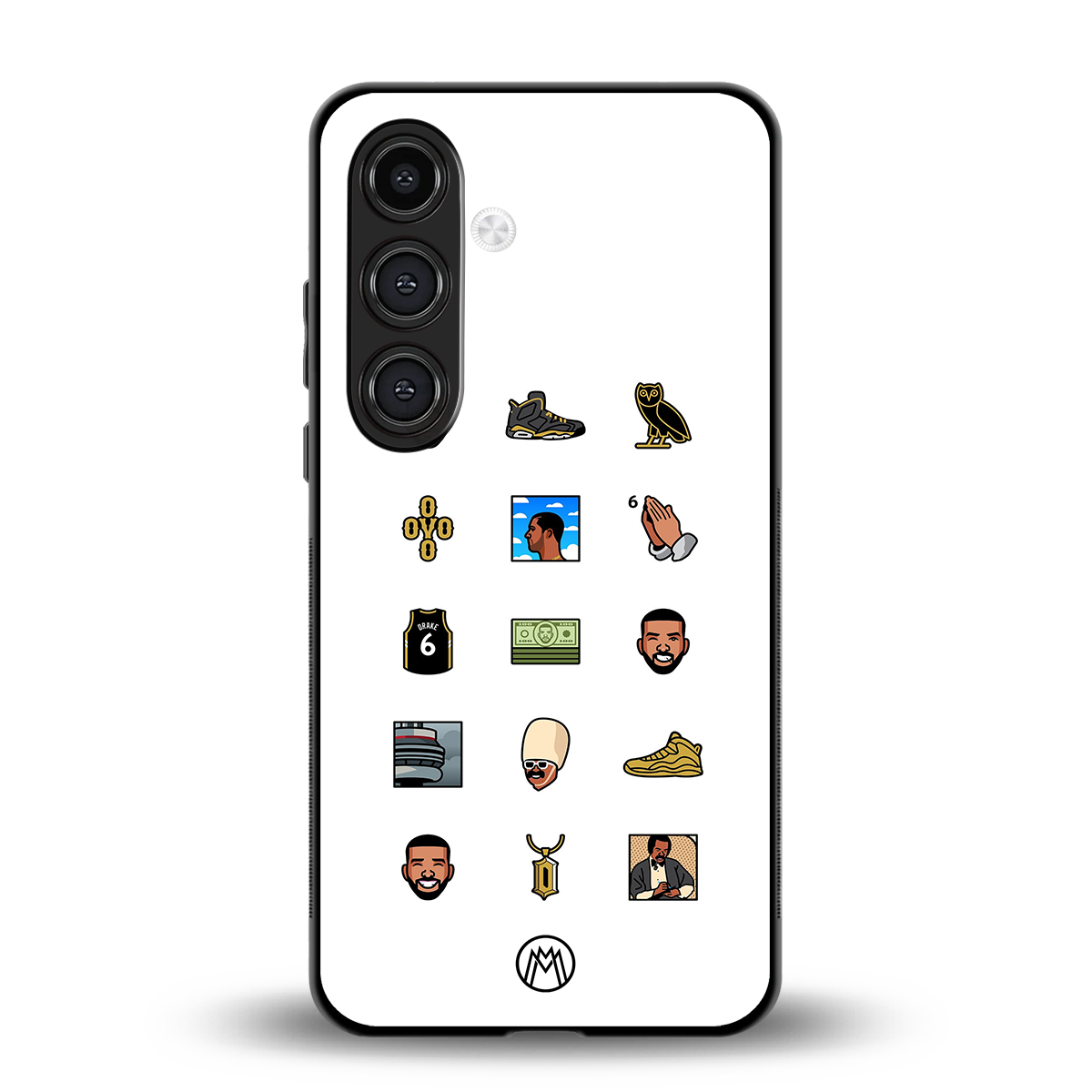 champagne papi back phone cover | glass case for samsung galaxy s24 fe