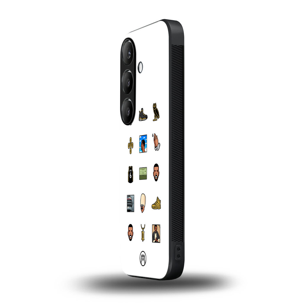 champagne papi back phone cover | glass case for samsung galaxy s24 plus