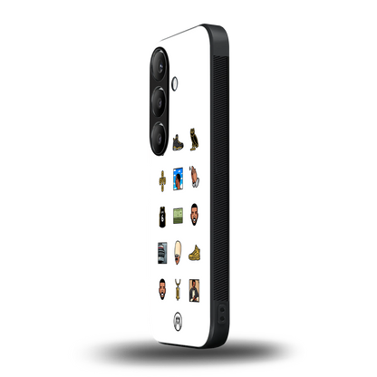 champagne papi back phone cover | glass case for samsung galaxy s24 fe